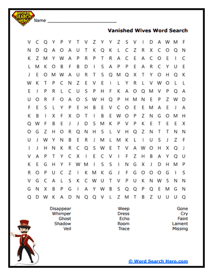 Silent Wives Word Search