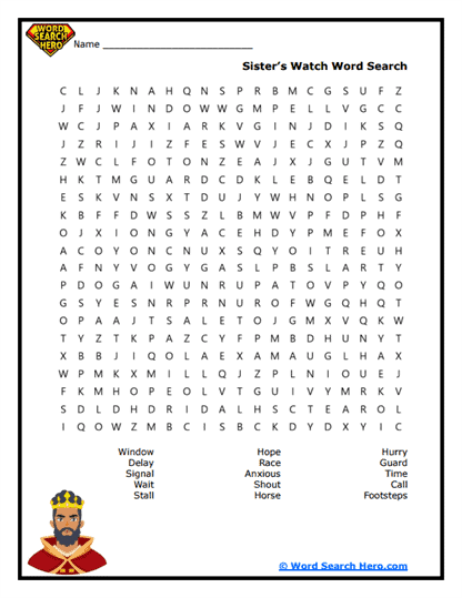 Sister Signal Word Search