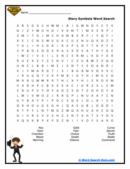 Symbol Clues Word Search