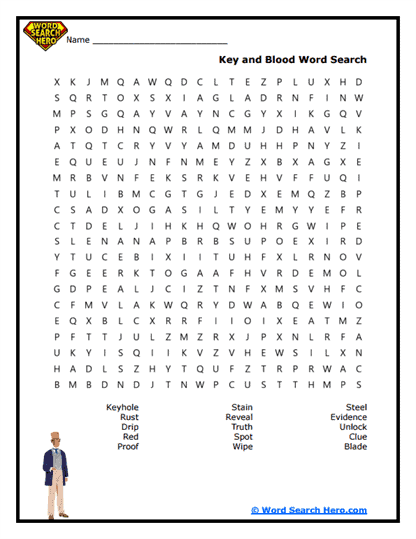 Bloody Secret Word Search