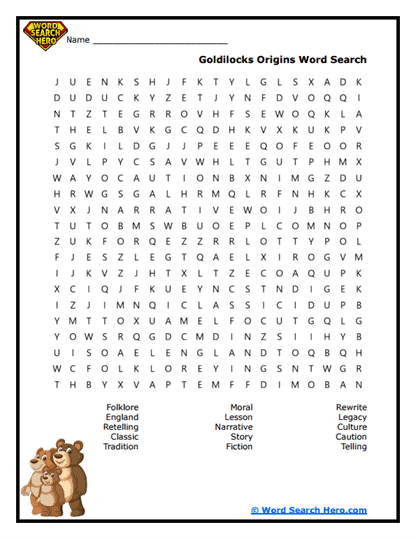 Story Lesson Word Search