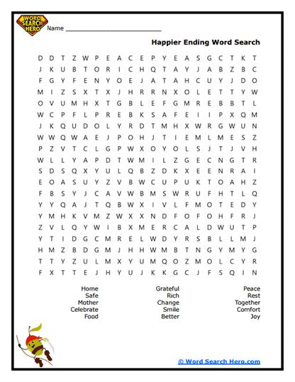 Joyful Return Word Search