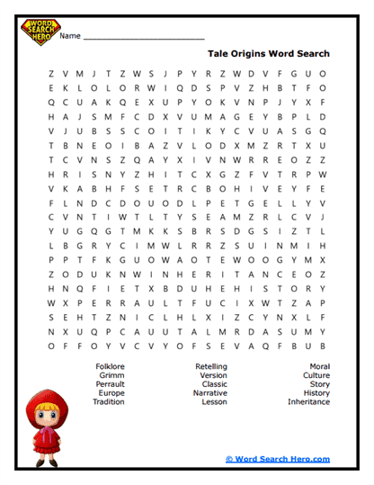 Story Roots Word Search