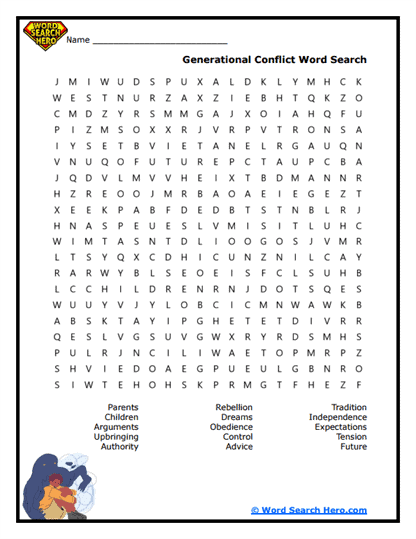 Family Crossroads Word Search