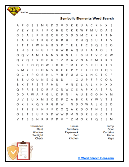Meaningful Symbols Word Search