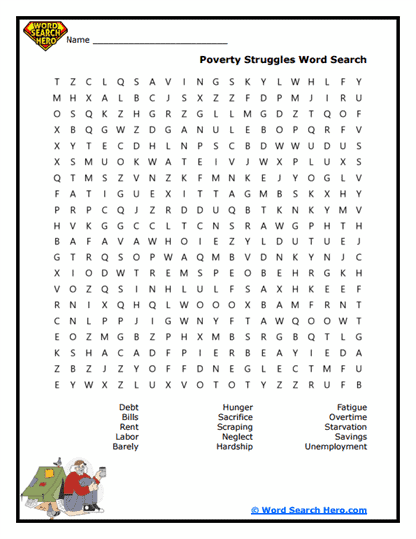 Heavy Burdens Word Search