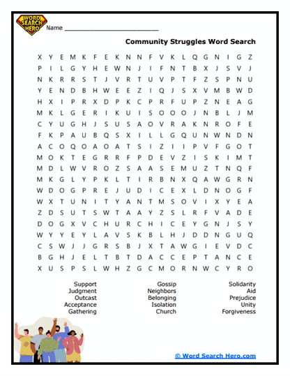 Shared Strength Word Search