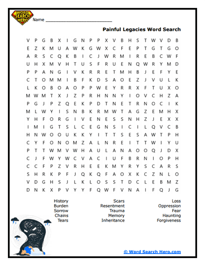 Lasting Legacy Word Search