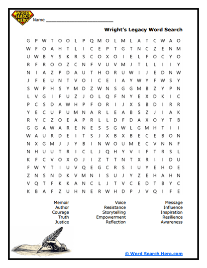 Enduring Legacy Word Search