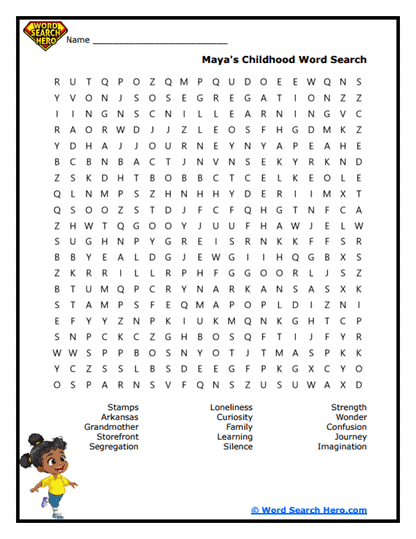 Growing Wings Word Search
