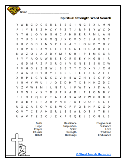 Faith Within Word Search