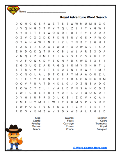 Winning the King's Trust Word Search