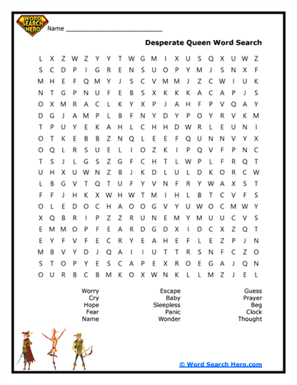 A Mother's Courage Word Search