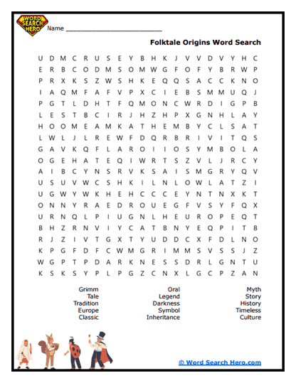 Rumpelstiltskin Word Searches