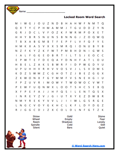The Locked Tower Room Word Search