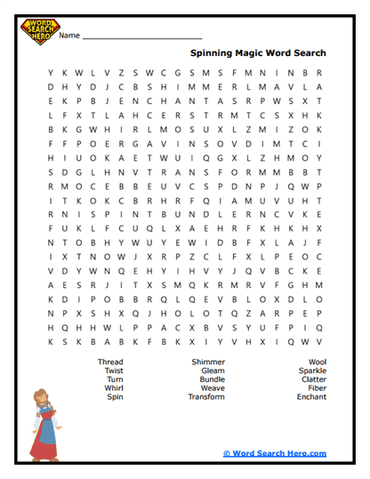 The Magic of Spinning Word Search