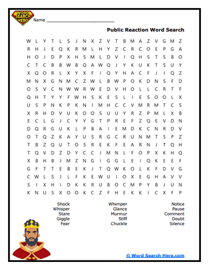 The Silent Crowd Word Search