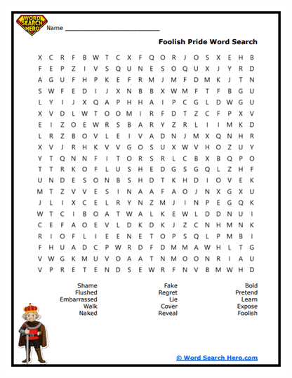Lessons Learned Word Search