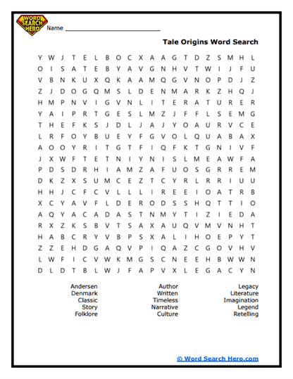 Classic Legacy Word Search