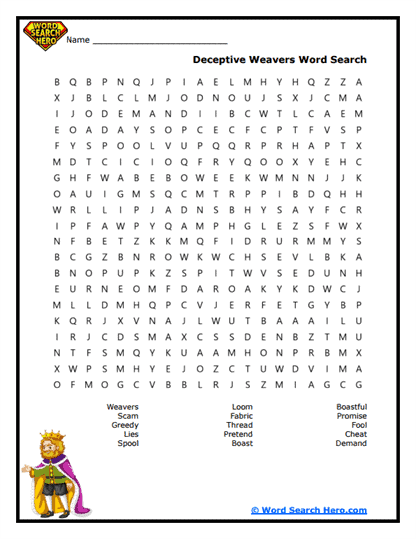 False Promises Word Search